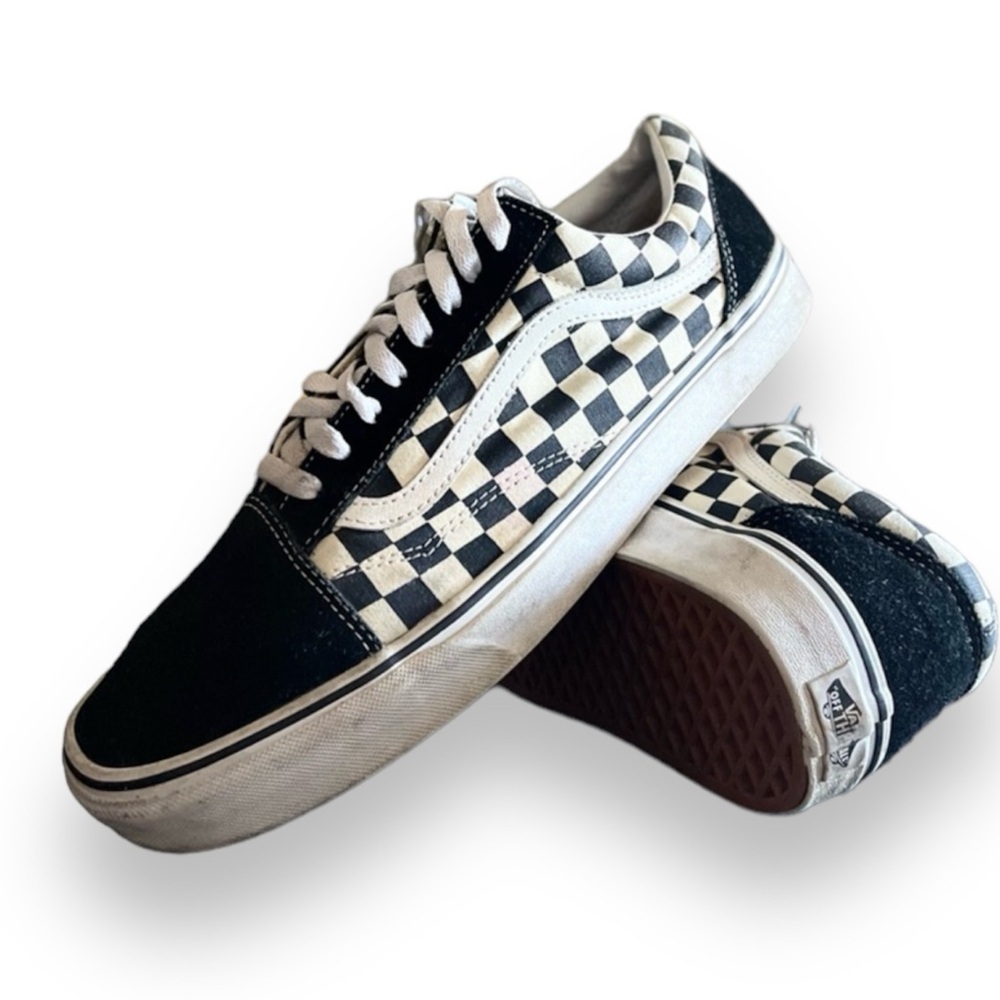 Vans Old Skool Checkerboard Black/White Men's Shoes Casual Sneakers​